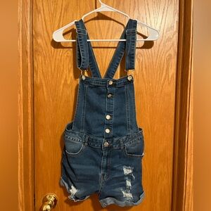 SHEIN Blue Denim Women's Overalls